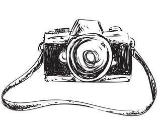 316x240 Camera Drawing Photos, Royalty Free Images, Graphics, Vectors - Vintage Camera Drawing