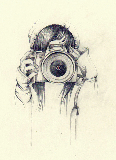 400x553 Tumblr Via Tumblr - Vintage Camera Drawing Tumblr