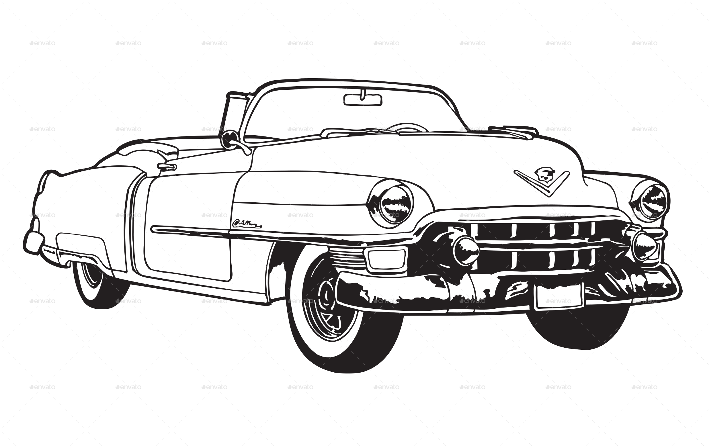 2480x1556 various vintage cars collection - Vintage Car Drawing