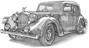 303x166 Vintage Cars - Vintage Car Drawing