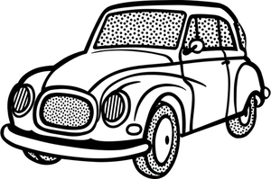 300x199 Free Car Line Drawing Vector - Vintage Car Line Drawings