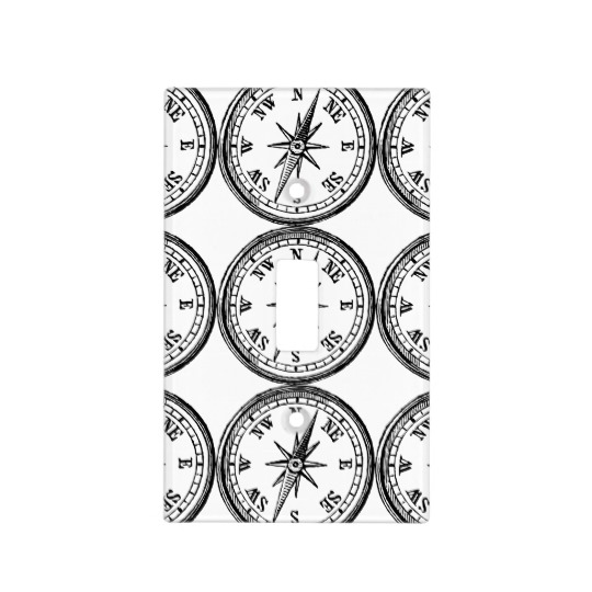 540x540 Vintage Compass Drawing Light Switch Cover - Vintage Compass Drawing
