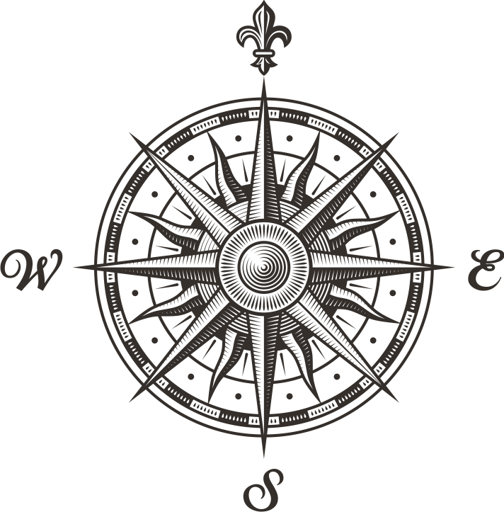 712x723 Vintage Compass Transparent Png Clipart Free Download - Vintage Compass Drawing