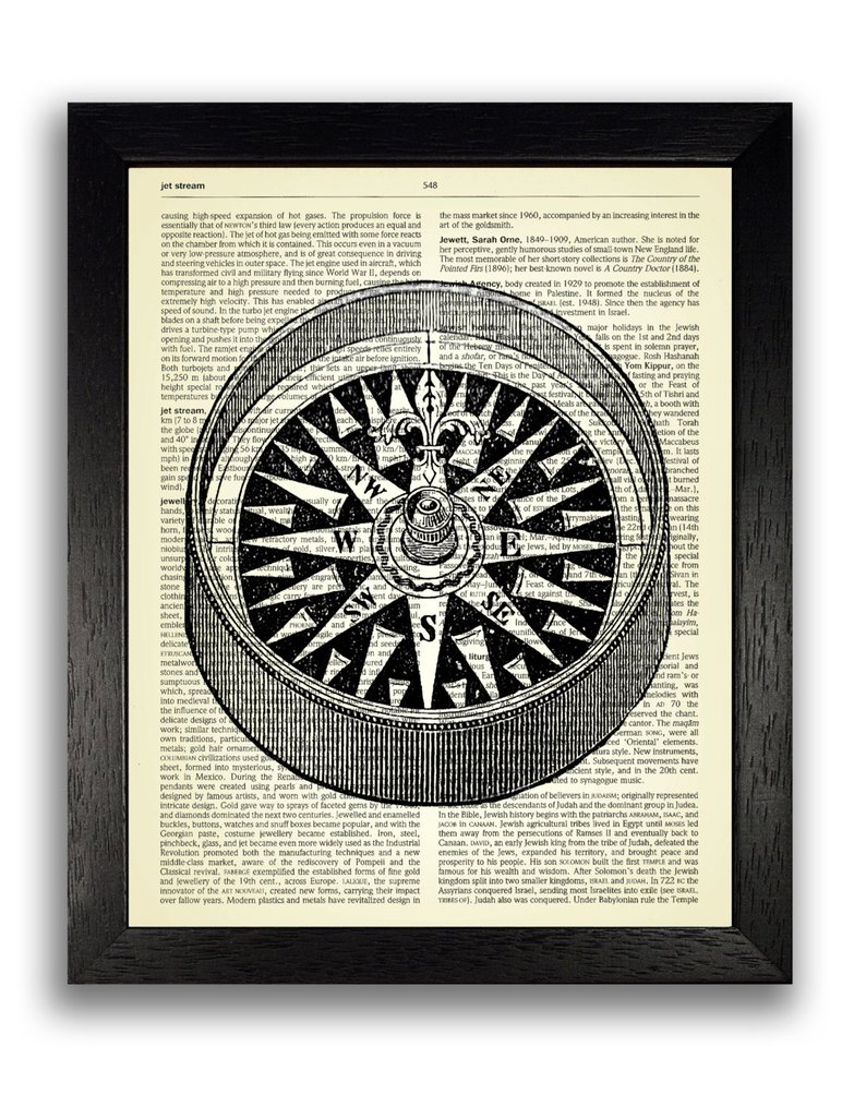 794x1014 Wall Art Vintage Compass Illustration Drawing Victorian Etsy - Vintage Compass Drawing