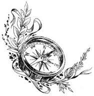 188x192 Antique Compass Drawing - Vintage Compass Drawing