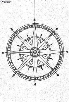 Vintage Compass Drawing at PaintingValley.com | Explore collection of ...