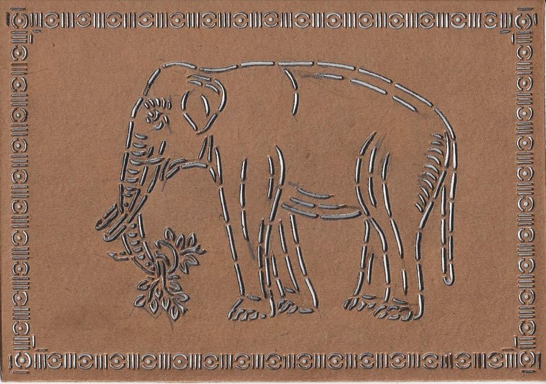 794x558 Vintage Elephant Drawing Stencil Etsy - Vintage Elephant Drawing