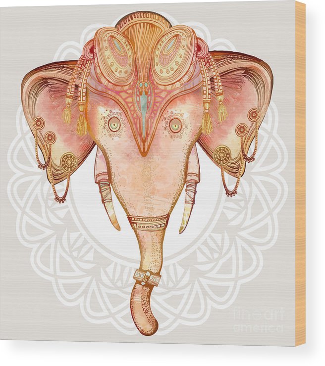 656x740 Vintage Elephant Illustration Hand Draw Wood Print - Vintage Elephant Drawing