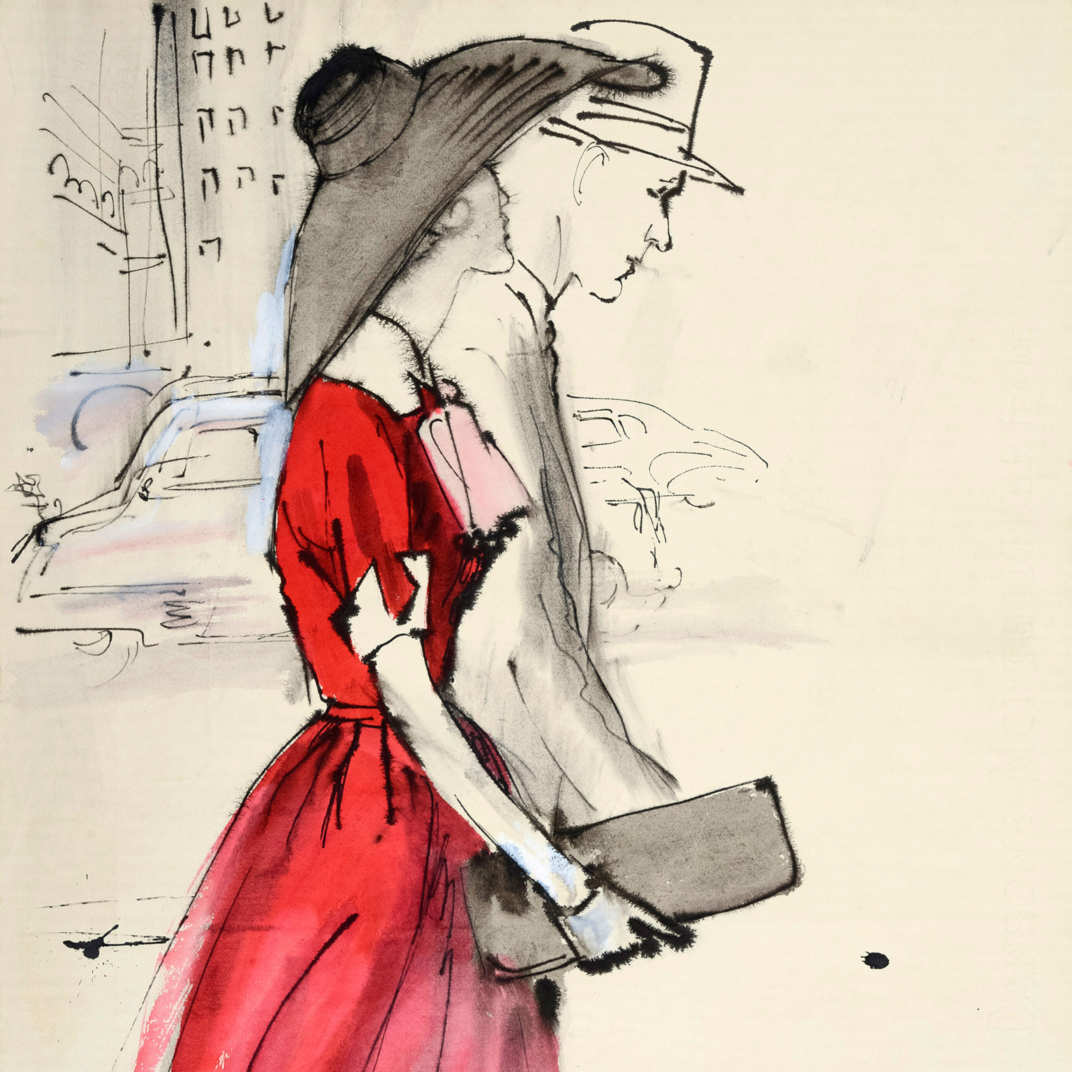 1072x1072 Fashion Illustrations In 'drawing On Style' London Exhibit - Vintage Fashion Drawings