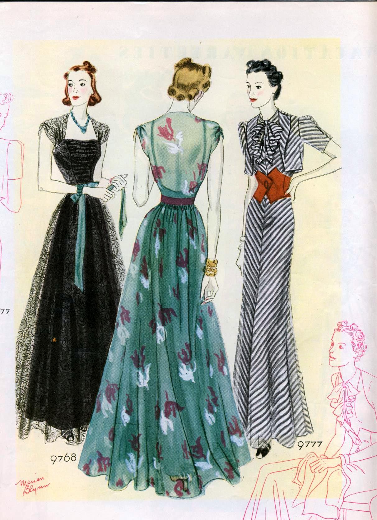 1212x1673 Fashion Illustrations - Vintage Fashion Drawings