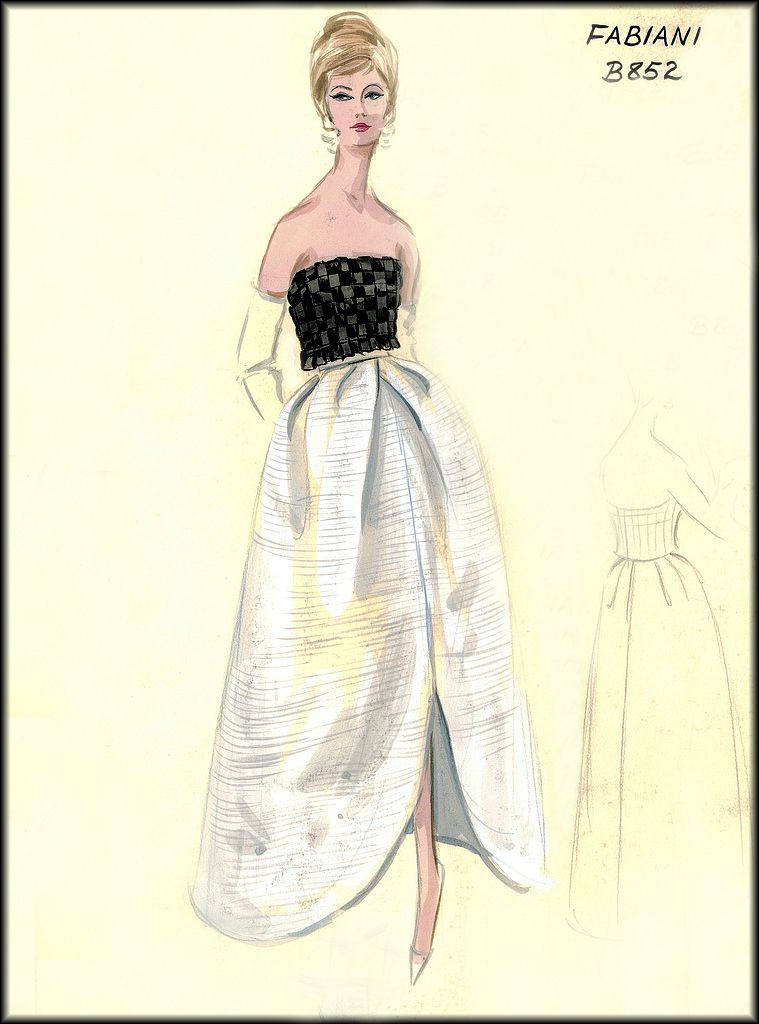 759x1024 Vintage - Vintage Fashion Drawings