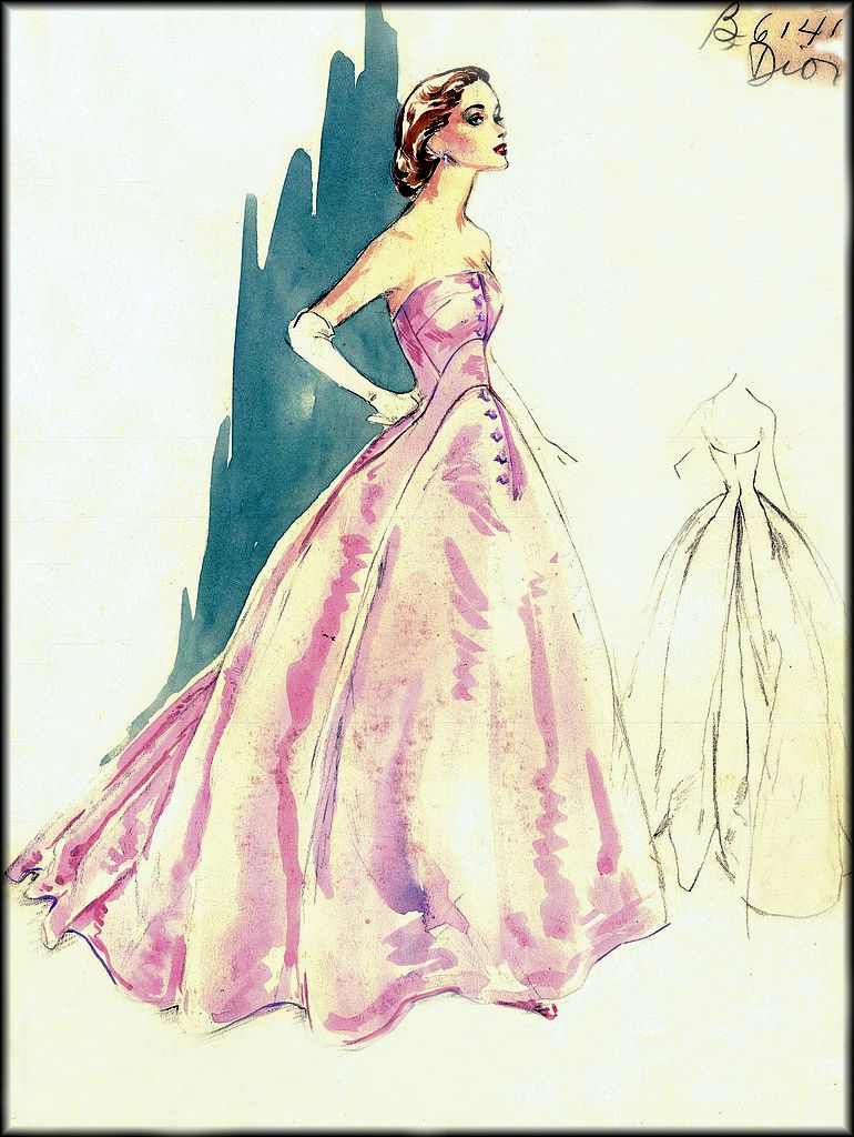 770x1024 vintage fashion drawings vintage fashion design sketches - Vintage Fashion Drawings