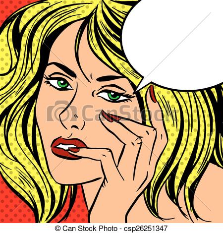 450x470 sad girl pop art vintage comic pop art vintage comic sad girl - Vintage Girl Drawing