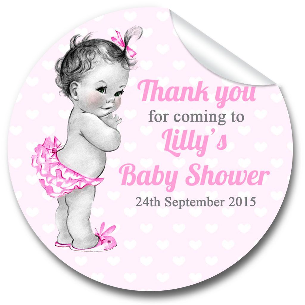 1024x1024 vintage baby girl drawing personalised baby shower party favour - Vintage Girl Drawing