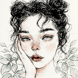 Vintage Girl Drawing at PaintingValley.com | Explore collection of ...