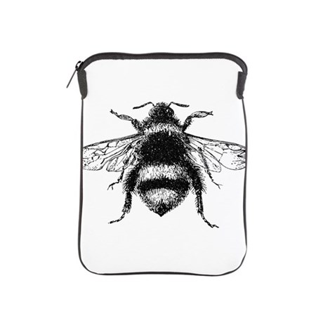 460x460 honeybee tablet covers - Vintage Honey Bee Drawing