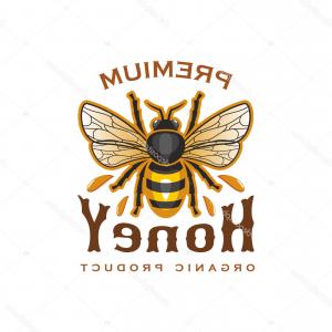 300x300 Photostock Vector Vintage Hand Drawing Butterfly Silhouette Label - Vintage Honey Bee Drawing