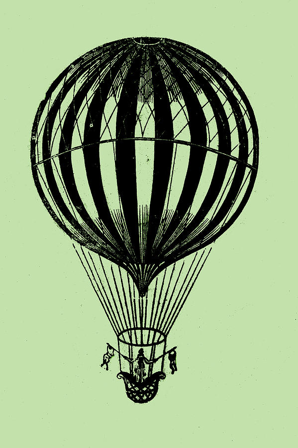 Vintage Hot Air Balloon Drawing at Explore