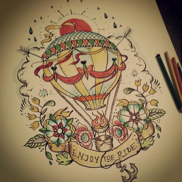 600x600 sarah bliss rasul on twitter - Vintage Hot Air Balloon Drawing