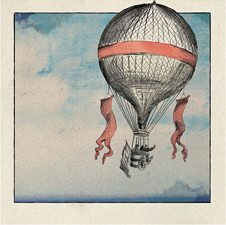 455x454 semoongko blog vintage hot air balloon illustrations - Vintage Hot Air Balloon Drawing