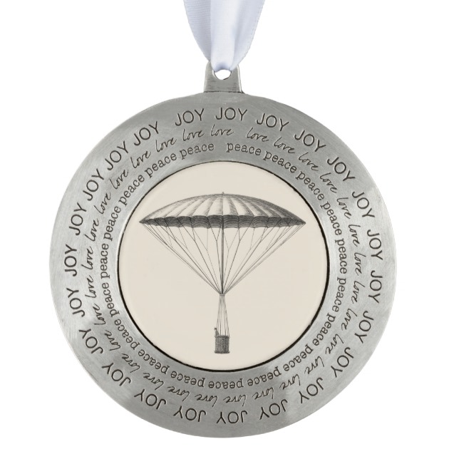 630x630 steampunk vintage hot air balloon drawing ornament - Vintage Hot Air Balloon Drawing