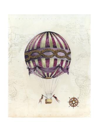 338x450 vintage hot air balloons i art print - Vintage Hot Air Balloon Drawing