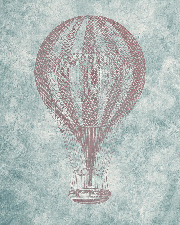 600x750 hot air balloon - Vintage Hot Air Balloon Drawing