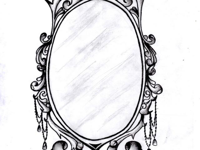 640x480 drawn mirror vintage mirror - Vintage Mirror Drawing