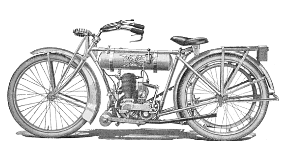 590x306 Excelsior Lightweight Motorcycle Free Vintage Art - Vintage Motorcycle Drawing