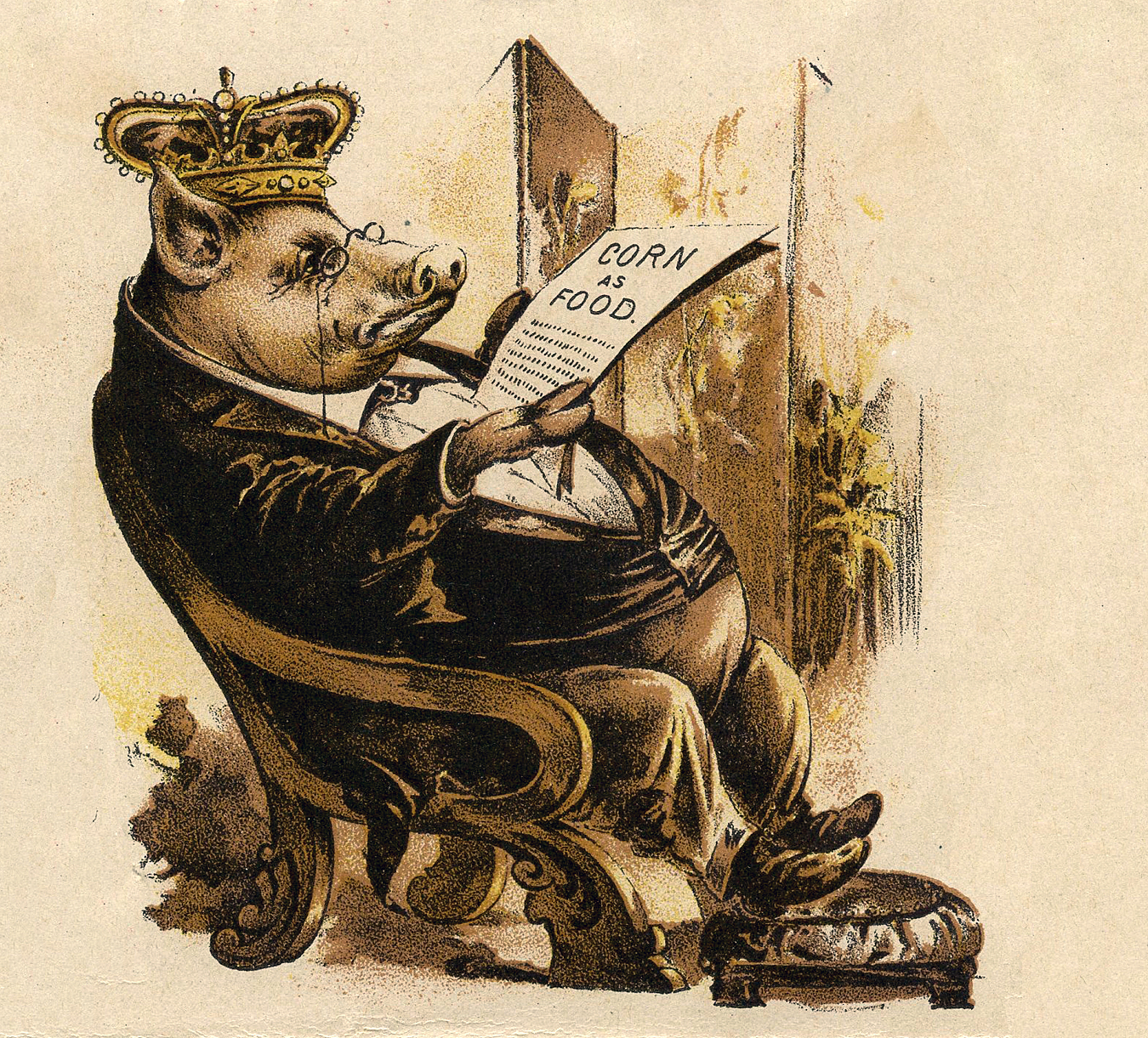 1350x1221 old advertising - Vintage Pig Drawing