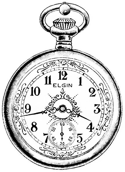 430x593 Vintage Pocket Watch Clipart Clipart Station - Vintage Pocket Watch Drawing