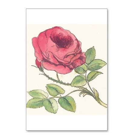 460x460 rose drawing postcards - Vintage Rose Drawing