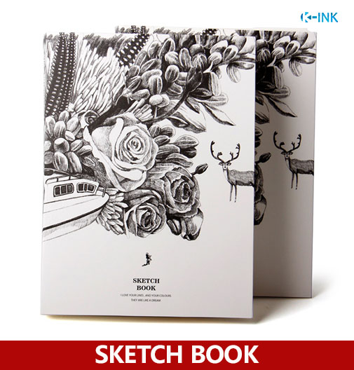 505x528 Vintage Rose Flower Blank Sketch Book Sketchbook - Vintage Rose Drawing