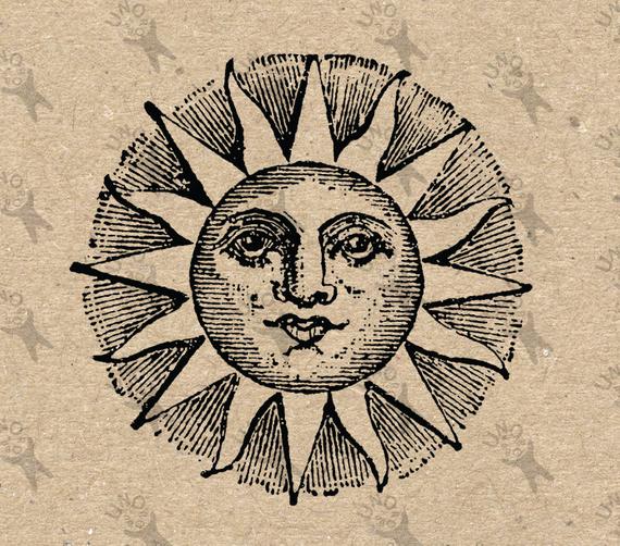 Vintage Sun Drawing at Explore collection of