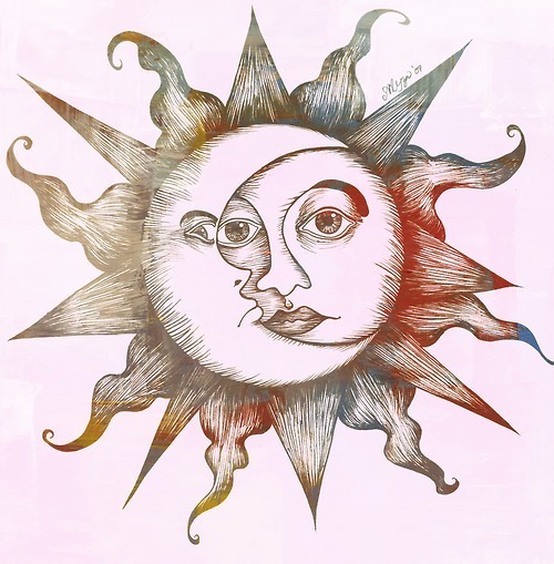 Vintage Sun Drawing at PaintingValley.com | Explore collection of ...