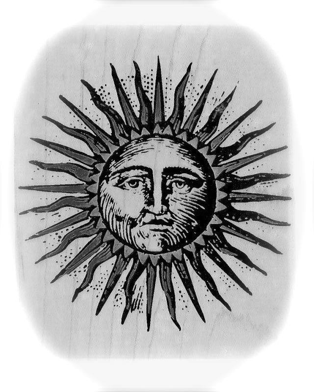 640x799 Vintage Sun Illustrations - Vintage Sun Drawing