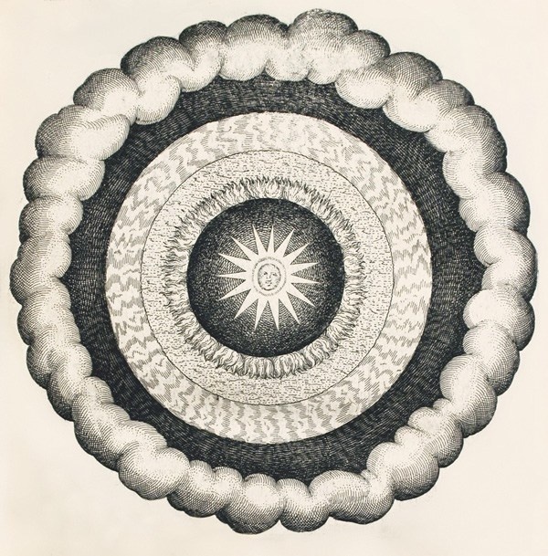 600x609 best illustration sky sun drawing circle images on designspiration - Vintage Sun Drawing