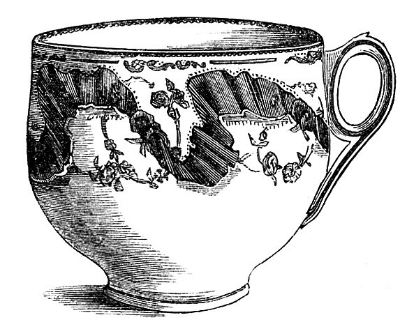 583x462 Collection Of Free Teacup Drawing Flower Download On Ui Ex - Vintage Tea Cup Drawing