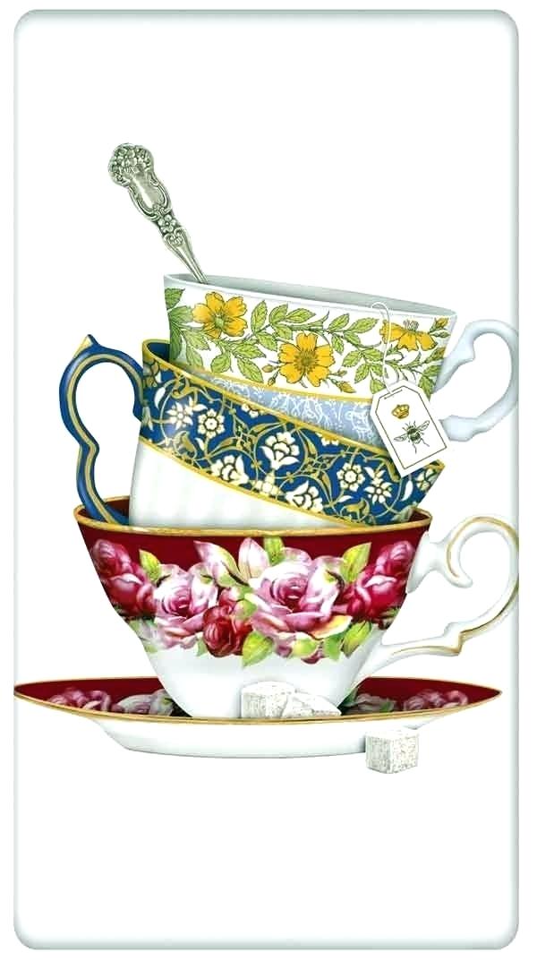 600x1073 Tea Cup Art Teacup Artwork Onetasin Club - Vintage Teacup Drawing