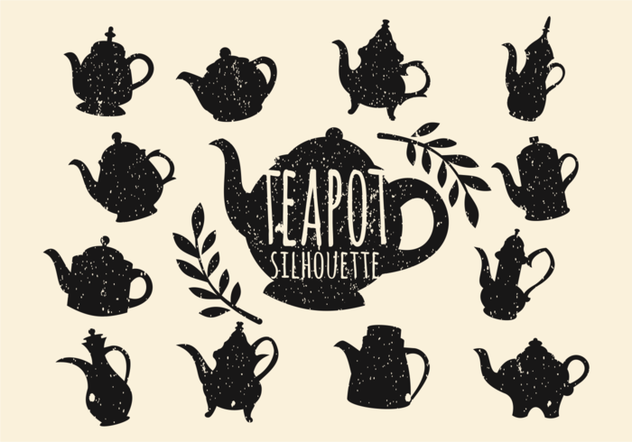 700x490 teapot free vector art - Vintage Teapot Drawing