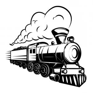 300x300 steam engine train locomotive vintage sohadacouri - Vintage Train Drawing