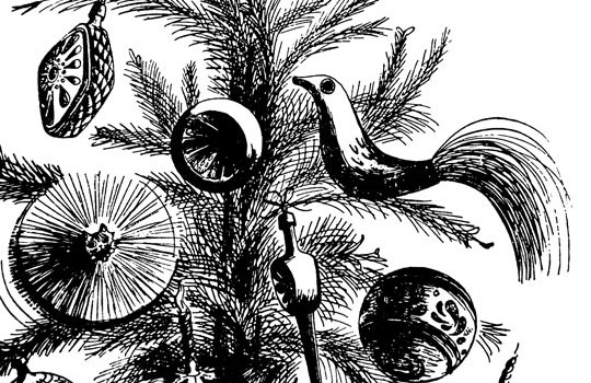 540x350 ink drawings vintage fangirl - Vintage Tree Drawing