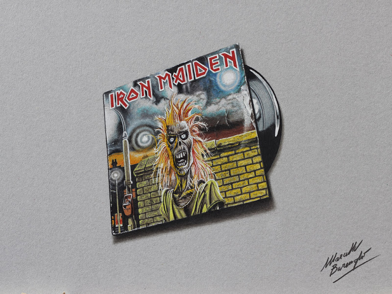 800x600 iron maiden cover and vinyl drawing - Vinyl Drawing