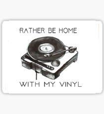 210x230 music lover drawing stickers redbubble - Vinyl Drawing