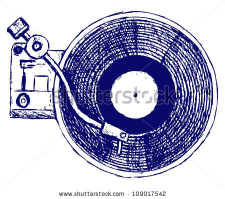 450x398 record player vinyl record raster - Vinyl Drawing