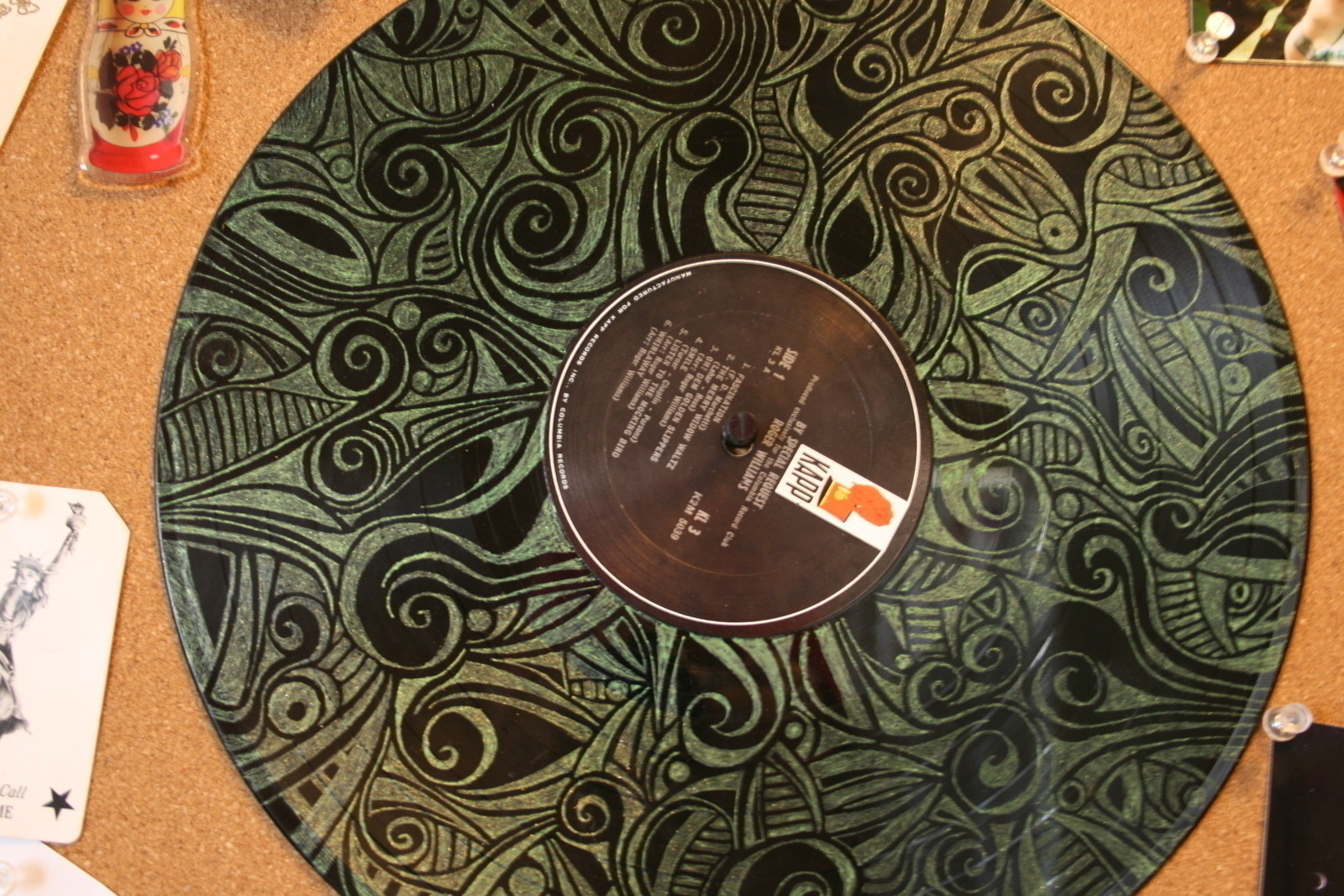 1600x1067 doodled record a vinyl record drawing on cut out + keep - Vinyl Record Drawing