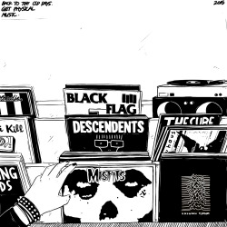 250x250 drawing illustration draw punk vinyl records record store xwon - Vinyl Record Drawing