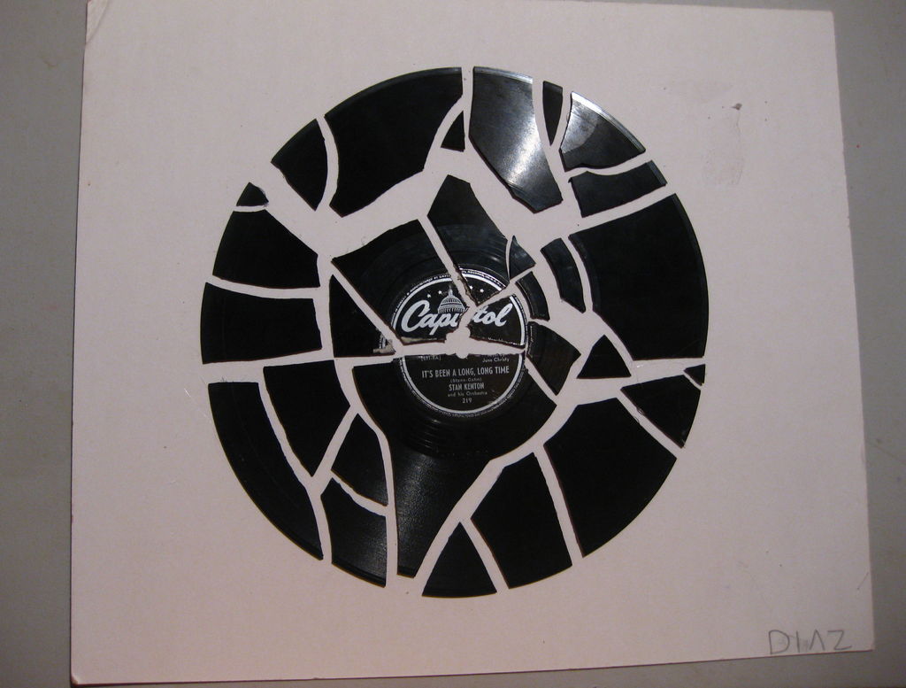 1024x777 Broken Record = Easy Art! Steps - Vinyl Record Drawing