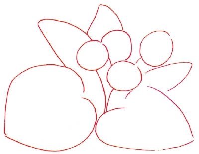 400x310 rough outline - Violet Drawing