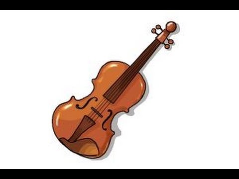 480x360 How To Draw A Violin Step - Violin Drawing